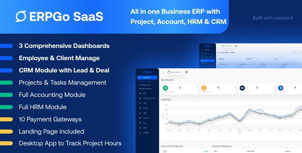 ERPGo SaaS - All In One Business ERP With Project, Account, HRM & CRM