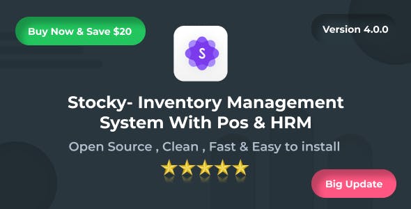 Stocky - Ultimate Inventory Management System with Pos & HRM