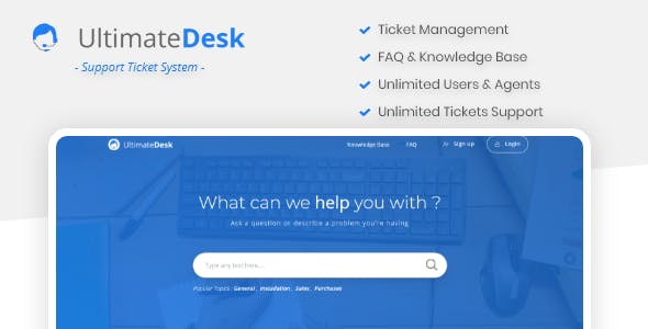 UltimateDesk - Support Ticket System with Knowledge Base & FAQ
