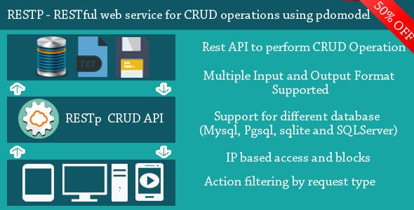 RESTp - RESTful web service for performing CRUD operations using PDOModel