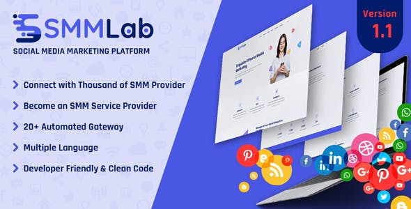 SMMLab - Social Media Marketing SMM Platform