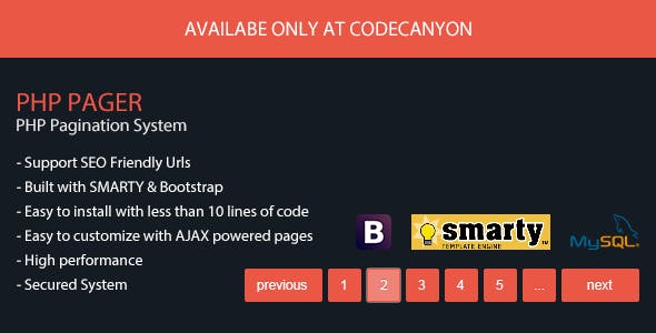 ZPager - PHP Pagination with Bootstrap